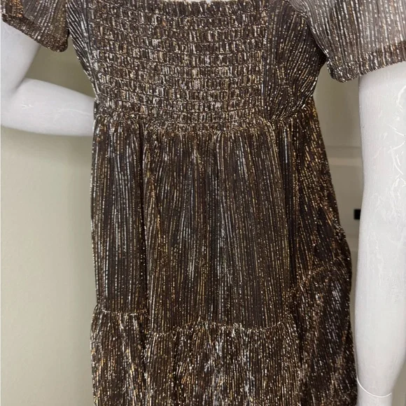 draper james gold sequin dress Rowan Coil Ring main image 0